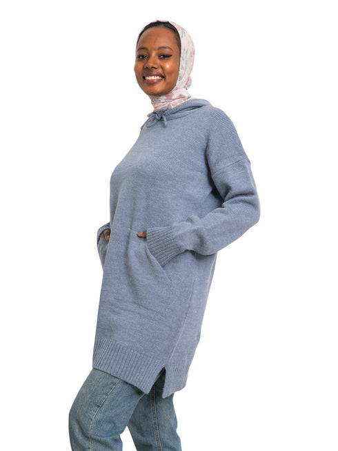 Light Jeans Hoodie Pullover - Khotwh